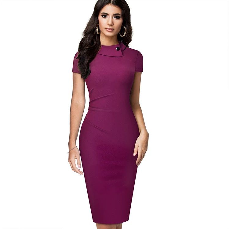 Sophisticated Slim Pencil Dress